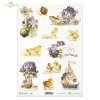Wielkanoc, tematy wielkanocne, dekoracje wielkanocne, wiosna, wazon, bukiet, fiołki, kurczak, pisklak, R826, Easter, easter themes, easter decorations, spring, vase, bouquet, violets, chick, chickadee, Ostern, Osterthemen, Osterdekoration, Frühling, Vase,